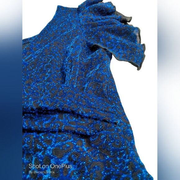 NWT Blue Mini Dress - Picture 2 of 4